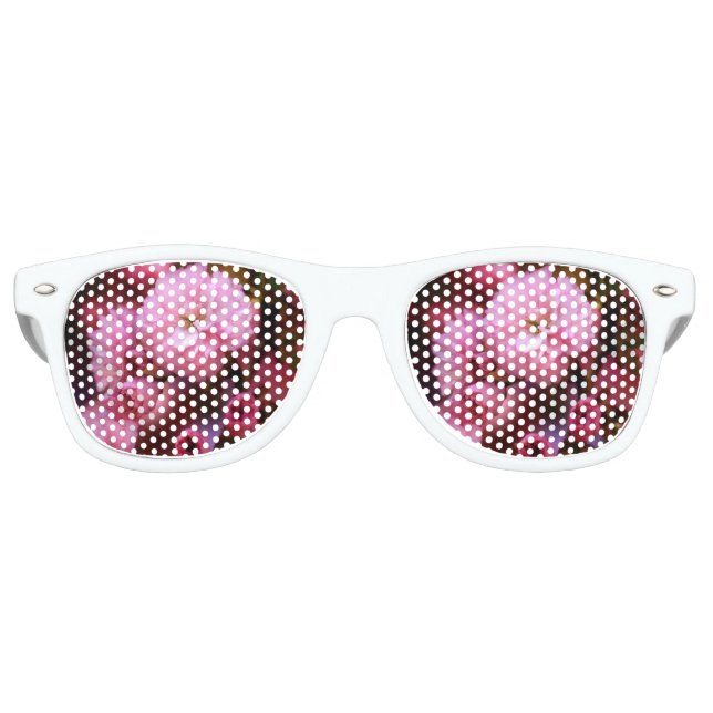 Lovely Spring Pink Cherry Blossoms Retro Sunglasses (Front)