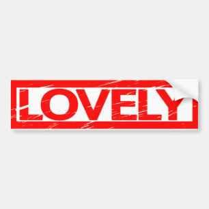 Lovely Stamp Bumper Sticker