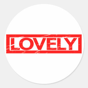 Lovely Stamp Classic Round Sticker