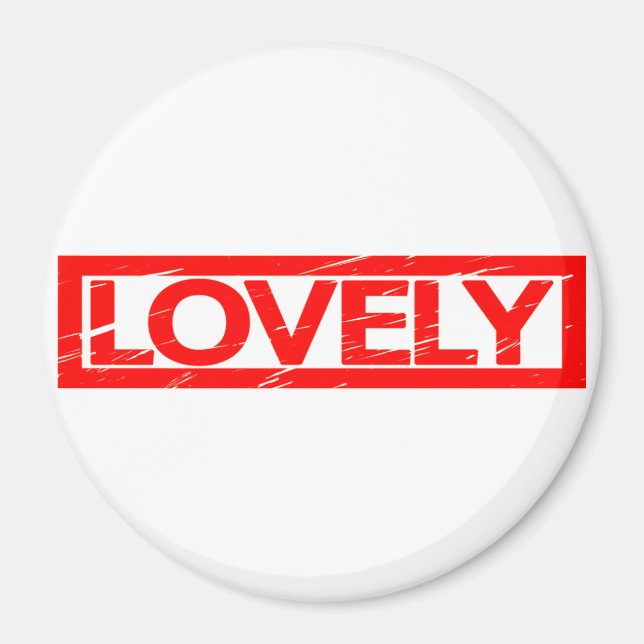 Lovely Stamp Magnet (Front)