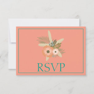 Lovely Starfish Beach RSVP Card