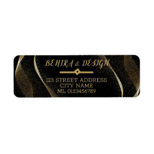 Lovely, stylish black gold fresh design