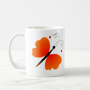 Lovely summer butterflies design coffee mug