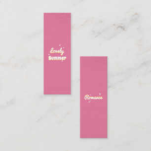 Lovely Summer Customisable Mini Bookmark  Calling Card