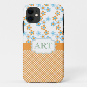 Lovely summer fun flowering yellow and blue iPhone 11 case
