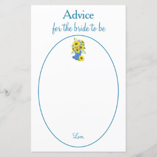 Lovely Sunflower Bride to be advice