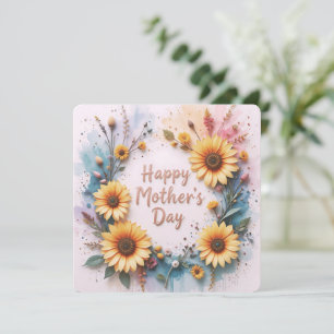 Lovely Sunflowers 3D Mother's Day Card