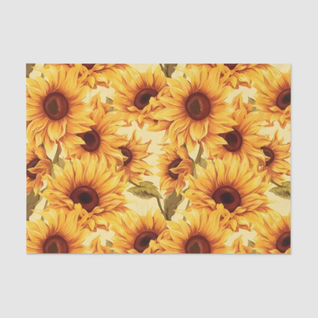 Lovely sunflowers tissue paper (Front)