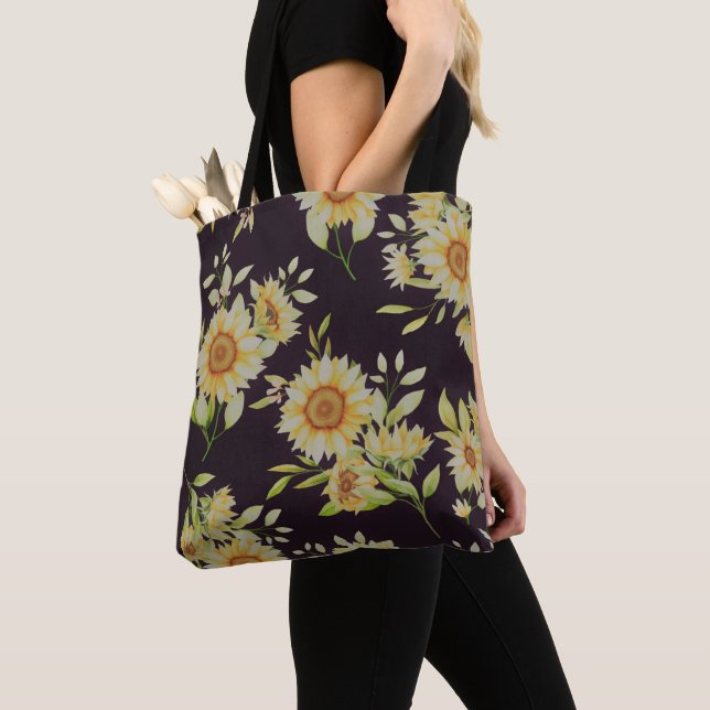 Lovely Sunflowers Tote Bag (Close Up)