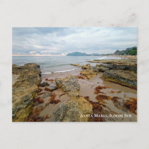 Lovely Sunset Beach in Santa Maria, Ilocos Sur Postcard