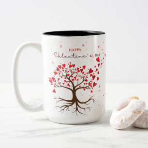 Lovely sweet Valentine's Day Two-Tone Coffee Mug