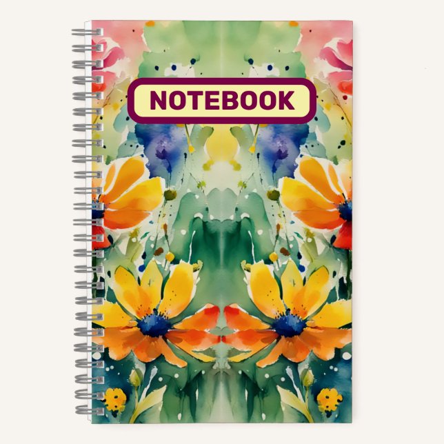 Lovely Sweety Flowers and Roses Notebook (Front)