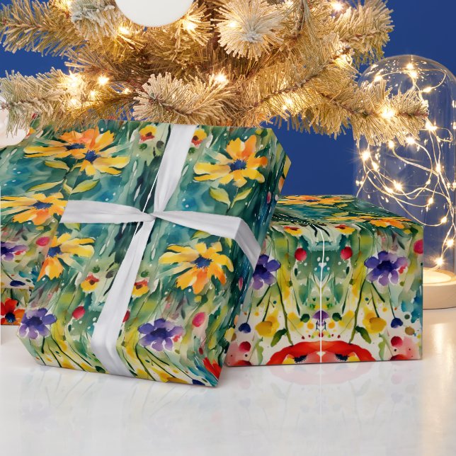 Lovely Sweety Flowers and Roses Wrapping Paper (Holidays)