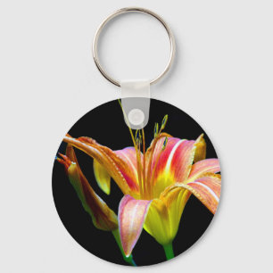 Lovely Tawny Daylily II Apparel and Gifts Key Ring