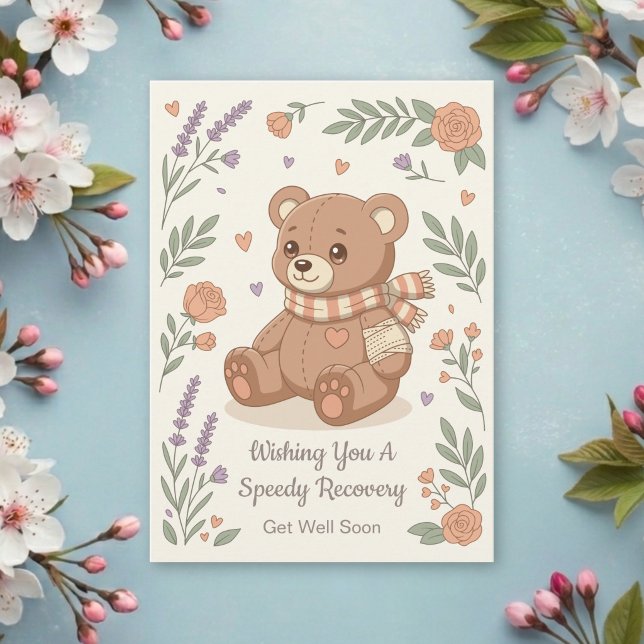 Lovely Teddy Bear with Bandage Get Well Soon (Creator Uploaded)
