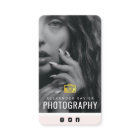 lovely text modern photographer Business Card