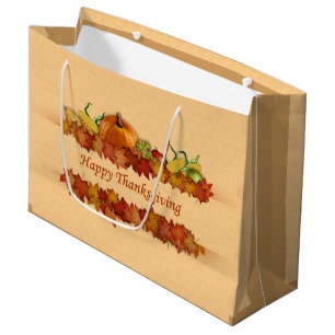 lovely Thanksgiving arrangement Large Gift Bag
