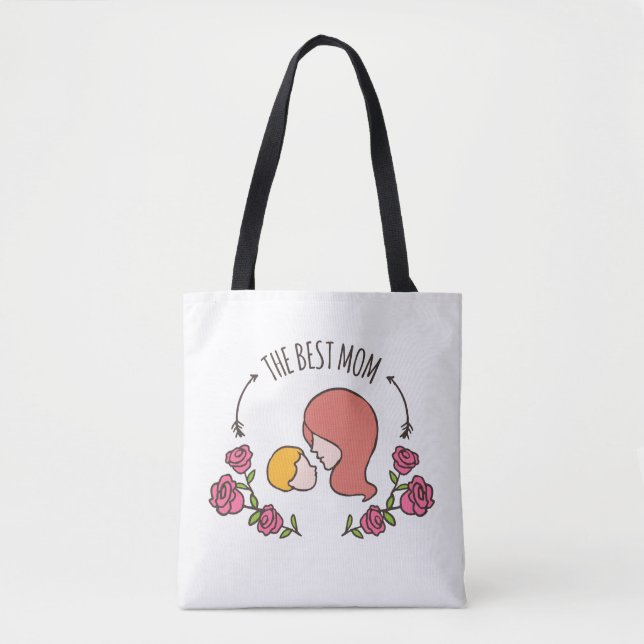 Lovely The Best Mum Mother's Day Tote Bag (Front)