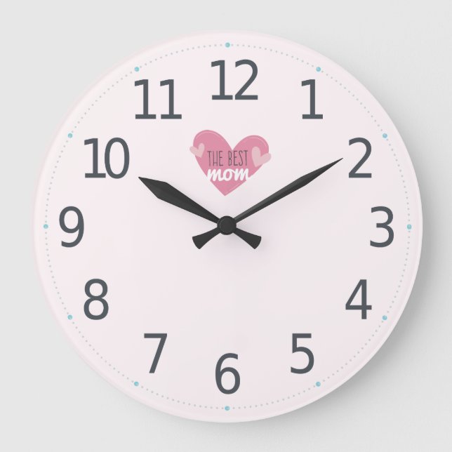 Lovely The Best Mum Mother's Day | Wall Clock (Front)