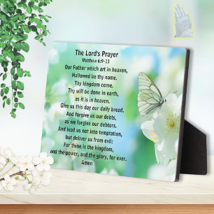Lovely, The Lord's Prayer Plaque, Christian Gifts Plaque