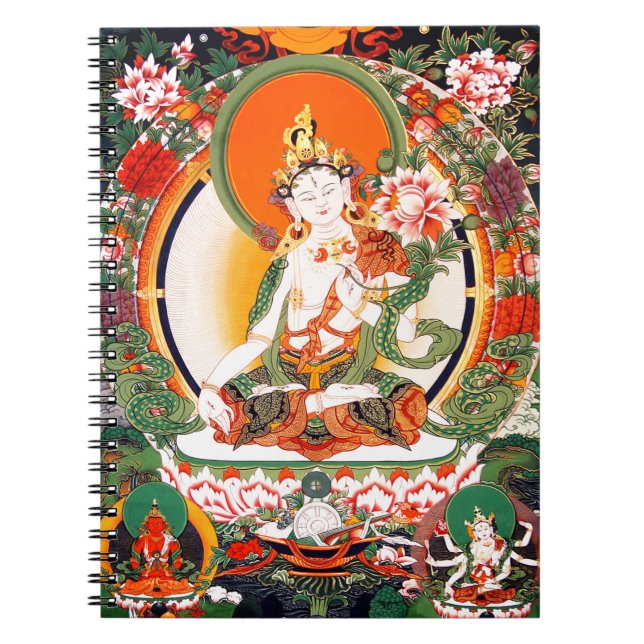Lovely Tibetan Buddhist Art Notebook (Front)