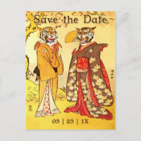 Lovely Tiger People Save the Date Invitations