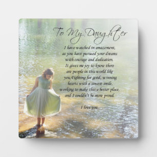 Lovely "To My Daughter" Gift Plaque