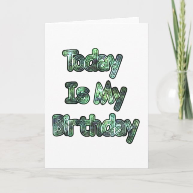 Lovely Today Is my Birthday Hakuna Matata.png Card (Front)