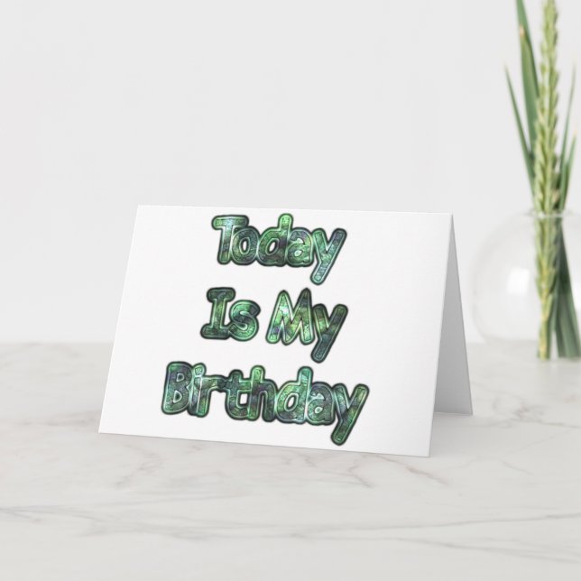 Lovely Today Is my Birthday Hakuna Matata.png Card (Front)