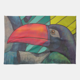 Lovely Toucan Graffiti Tea Towel
