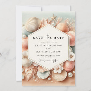 Lovely Tropical Beach Wedding Save The Date
