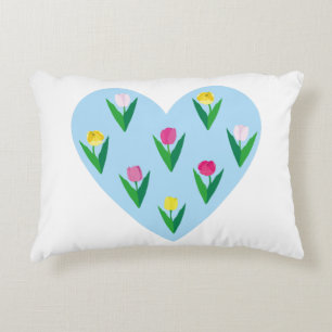 Lovely tulips. decorative cushion