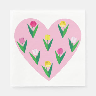 Lovely tulips. napkin