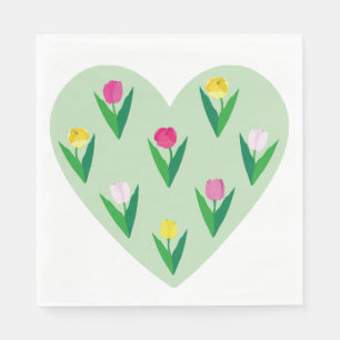Lovely tulips. napkin
