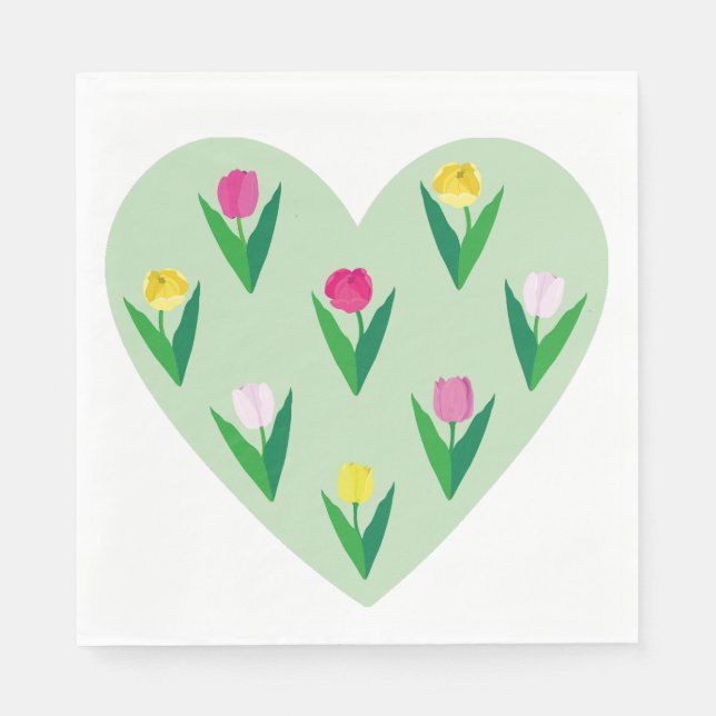 Lovely tulips. napkin (Front)