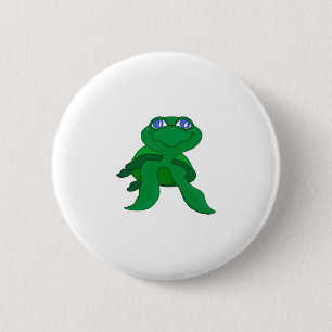 Lovely Turtle 6 Cm Round Badge