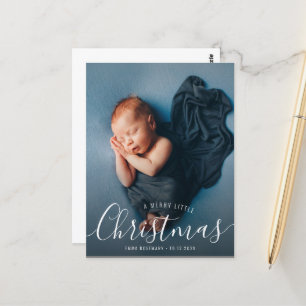 lovely typography birth announcement card