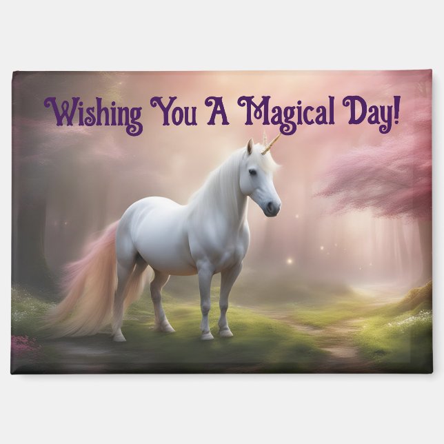 Lovely Unicorn Magnet (Front)