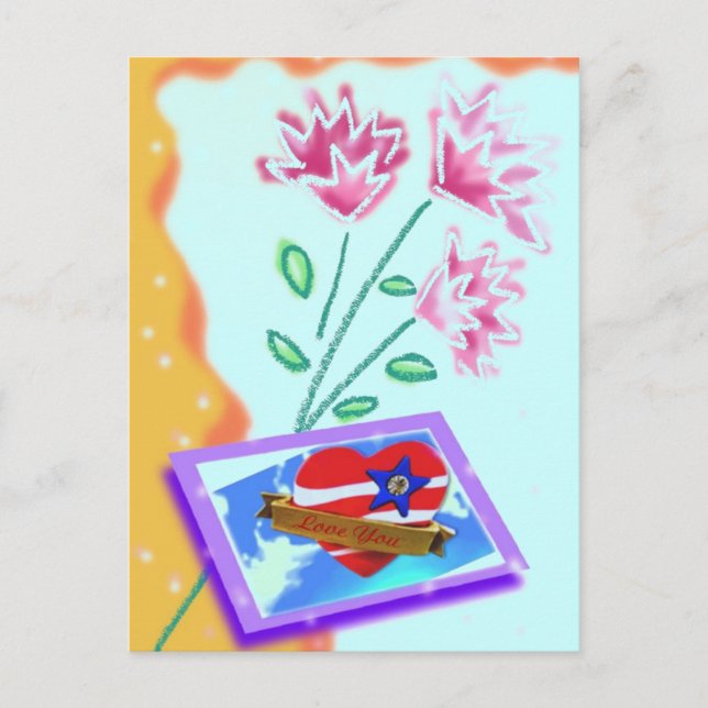 Lovely Valentine's Postcard (Front)