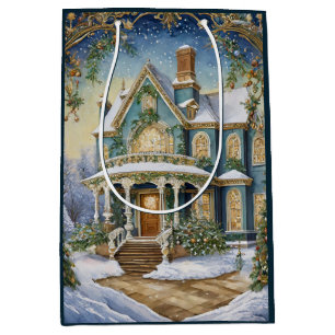 Lovely Victorian Christmas Medium Gift Bag