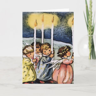 Lovely vintage Angels Holiday Card