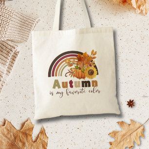 Lovely Vintage Autumn Floral Pumpkin Vibes Tote Bag