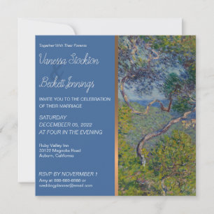 Lovely Vintage Monet Wedding Invitation
