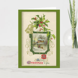 Lovely Vintage Victorian Christmas Card