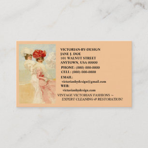 LOVELY VINTAGE VICTORIAN FASHIONS ~ BUSINESS CARDS