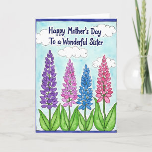 Lovely Violet Flowers Day Card