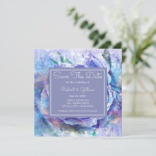 Lovely Watercolor Rose Save The Date