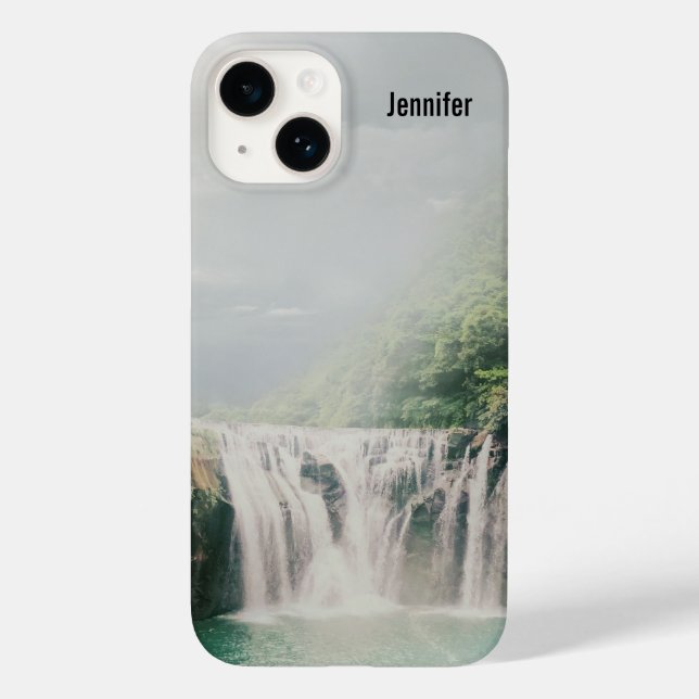 Lovely Waterfall in a Mountain Forest Case-Mate iPhone Case (Back)