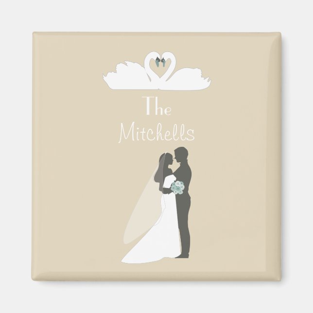 Lovely wedding magnet (Front)