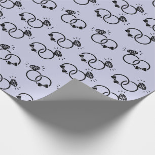 Lovely Wedding Rings for Engagement Gifts Seamless Wrapping Paper